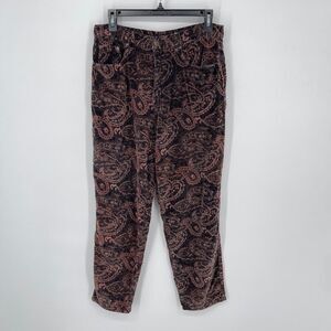 Bill Blass VINTAGE Paisley Printed Jeans Soft Stretch Brown Women's Size 10 P